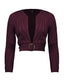 1940s Datemaker Cardigan in Aubergine | The House of Foxy | Damencardigan - Bright House Vintage
