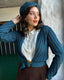 1940s Datemaker Cardigan Petrol | The House of Foxy | Damencardigan - Bright House Vintage