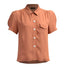1940s Gloria Blouse in Burnt Peach | The House of Foxy | Damenbluse - Bright House Vintage