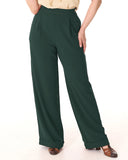 1940s Hepburn Pleated Trousers in Green | The House of Foxy - Bright House Vintage