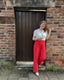 1940s Hepburn Pleated Trousers Terracotta | The House of Foxy | Damenhose - Bright House Vintage