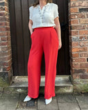 1940s Hepburn Pleated Trousers Terracotta | The House of Foxy | Damenhose - Bright House Vintage