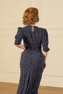1940s Madison Tea Dress Ocean Pearl | House of Foxy - Bright House Vintage