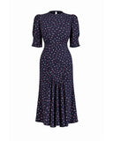 1940s Madison Tea Dress Ocean Pearl | House of Foxy - Bright House Vintage