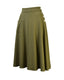 1940s Whirlaway Skirt in Khaki | The House of Foxy - Bright House Vintage
