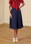 1940s Whirlaway Skirt in Navy | The House of Foxy - Bright House Vintage
