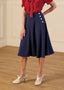 1940s Whirlaway Skirt in Navy | The House of Foxy - Bright House Vintage
