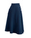 1940s Whirlaway Skirt in Navy | The House of Foxy - Bright House Vintage