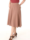 1940s Whirlaway Skirt Warm Taupe | The House of Foxy | Damenrock - Bright House Vintage