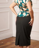 1950s Perfect Pencil Skirt in Black - Bright House Vintage