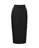 1950s Perfect Pencil Skirt in Black - Bright House Vintage
