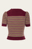 The Technicolor Cotton Top in Wine Red | Emmy Design
