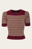 The Technicolor Cotton Top in Wine Red | Emmy Design