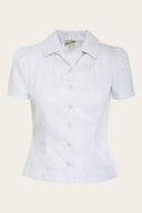 That Same Old Favorite Blouse in White & Navy, Vorderansicht
