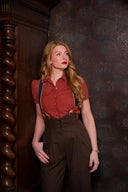 That Same Old Favorite Blouse in Rust, am Model, Ansicht 6