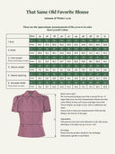 Maßtabelle That Same Old Favorite Blouse in Rust