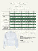 Maßtabelle The More Is More Blouse in White & Navy