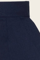 The Palazzo Perfection Pants in Navy Herringbone, Stoffdetail