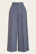The Palazzo Perfection Pants in Midnight & Ivory von Emmy Design