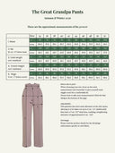 Maßtabelle The Great Grandpa Pants in Rust & Tan