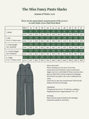 Maßtabelle The Miss Fancy Pants Slacks in Bottle Green Plaid