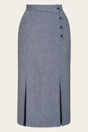 The Art Deco Dream Skirt in Midnight & Ivory von Emmy Design