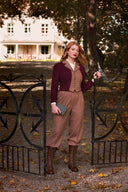 The Watchmaker’s Waistcoat in Rust & Tan, am Model