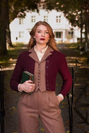 The Watchmaker’s Waistcoat in Rust & Tan, am Model, Ansicht 6
