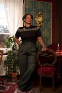 The Darling Diamond Top in Black, am Model, Ansicht 5