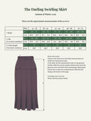 Maßtabelle The Darling Swirling Skirt in Black