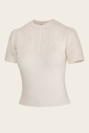 The Cashmere Staple Sweater in Cream von Emmy Design