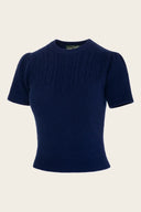 The Cashmere Staple Sweater in Midnight von Emmy Design