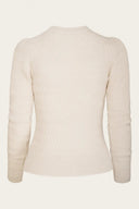 The All-Round Sweater in Antique White Mélange, Rückansicht