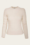 The All-Round Sweater in Antique White Mélange von Emmy Design