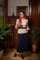 The All-Round Sweater in Antique White Mélange, am Model, Ansicht 4