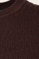 The All-Round Sweater in Coffee Mélange, Stoffdetail
