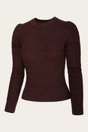 The All-Round Sweater in Coffee Mélange, Seitenansicht