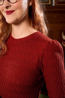 The All-Round Sweater in Rust, am Model, Ansicht 4