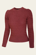 The All-Round Sweater in Rust, Seitenansicht