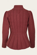 The Screen Siren Cardigan in Rust, Rückansicht