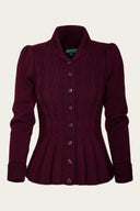 The Screen Siren Cardigan in Black Cherry von Emmy Design