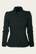 The Screen Siren Cardigan in Dark Bottle Green von Emmy Design