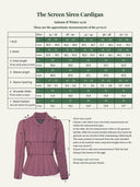 Maßtabelle The Screen Siren Cardigan in Dark Bottle Green
