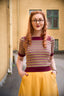 The Technicolor Cotton Top in Wine Red | Emmy Design