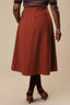 A Walk In The Park Skirt aus rostfarbener Baumwolle | Emmy Design | Damenrock - Bright House Vintage