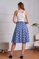 Annie Sea Shell Swing Rock in Blau | Banned Retro - Bright House Vintage