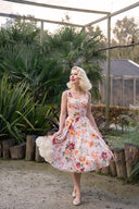 Ariana Floral Swing Dress | Hearts & Roses | Damenkleid - Bright House Vintage