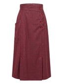 The Art Deco Dream Skirt in Burgundy Tweed von Emmy Design