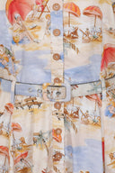Bella Retro Beach Dress in Cream | Banned Retro - Bright House Vintage