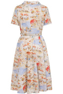 Bella Retro Beach Dress in Cream | Banned Retro - Bright House Vintage